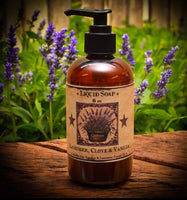 #OLAVLPS8  "Old Lavender" Liquid Hand Soap - 8oz