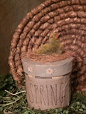 #19D Primitive "Spring Duck"  Pantry Box ~ By MOSES ALLEN COLLECTION