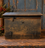 #BRBB Primitive Black Wood Bread Box