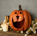 #7061OR Orange Big Mouth Pumpkin 15In