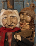 #DSCRTIM Primitive "SCROOGE & TIMMY" By Dawn's Attic Treasures