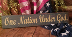 #ONG-CT "ONE NATION UNDER GOD" 24"x 4.5" Sign MADE IN AMERICA!