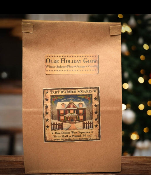 #OHGBAG "Olde Holiday Glow" Bag of 12 Soy Melting Tarts