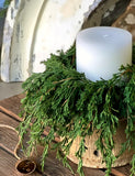 #XVP9768  Beautiful 4 Inch Emerald Falls Candle Ring