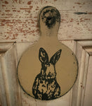 WHBCB-PW  Small "Bunny Cutting Board"-Pearwood 6X4 Inch