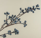 HZ734  29.5In Blueberry Twig Spray
