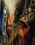 #A262 2026 Signed ARNETT'S Santa With Lantern & Pottery Jug