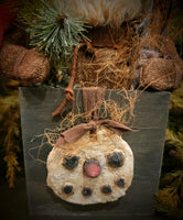 #HSBHGS  Handmade Santa In Box With Burlap Hat