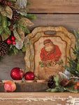#881022  Vintage Santa w/ Bag Tray