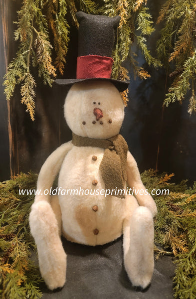 #RJ23ST SNOWMAN WITH TOP HAT
