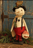 #DJLL Primitive "JOLLY" The Snowman By Dawn's Attic Treasures