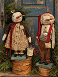 #FRDA Primitive "FREDA" Snow Lady By Dawn's Attic Treasures