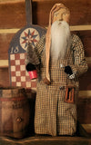 #A266 2026 Signed ARNETT'S Santa Holding A Tree & Lantern