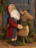 #SONSR Primitive "Santa On Deer" By Dawn's Attic Treasures