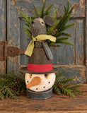#MSHT  Mouse In Snowman Hat By RUGGED CHIC COLLECTION