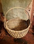#S4-TPE Primitive Distressed "Taupe" Egg Basket MADE IN THE USA!
