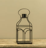 #E243502  Black Metal Carriage Lantern