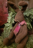 #2SITB  Handmade Sitting Brown Bunny MADE IN AMERICA!