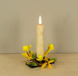#2250 Yellow Forsythia 3 Inch Candle Ring