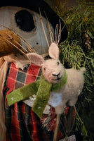 #DSG "Snow Girl" Holding Needle Felted Reindeer By RUGGED CHIC COLLECTION