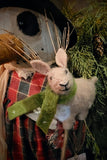#DSG "Snow Girl" Holding Needle Felted Reindeer By RUGGED CHIC COLLECTION