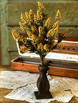 #M7501 Mustard Fenwick Buds Bush 17In
