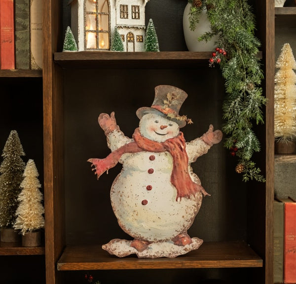 #237618  18In Happy Snowman Metal Dummy Board