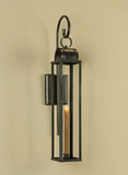 #247019  Black Taper Candle Lantern w/ Bracket