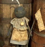#DAW-MILL Primitive Cloth "MILLIE" Pumpkin Girl MADE IN THE USA!