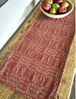 #RQ108R  Norwich Weave - Red/Tan