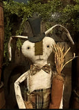 #HBS Primitive "Hibiscus" Bunny By Dawn's Attic Treasures