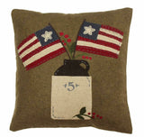 #PL620345 "Flag Day" Wool Felt Pillow