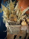 #5EL Primitive "ELMER" Pumpkin Harvest Boy By MOSES ALLEN COLLECTION