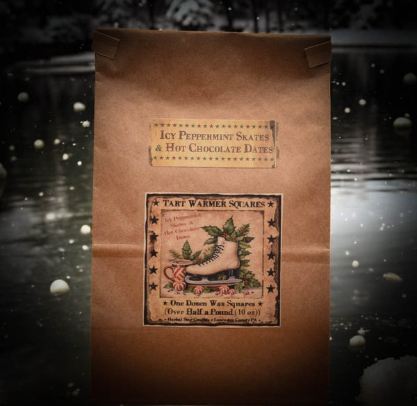 #BAGPS "Icy Peppermint & Hot Chocolate Dates" Bag of 12 Melting Tarts
