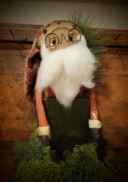 #20090RC Santa In Box By RUGGED CHIC