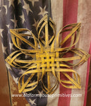 SVCSS-M  Small Basket Weave Star-Mustard