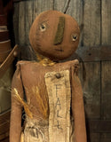 #PTC-DAW Primitive "PATCHES"  Pumpkin Doll By Dawn's Attic Treasures