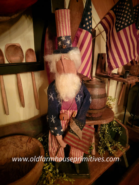 #25MA Primitive "Uncle Sam" by MOSES ALLEN COLLECTION