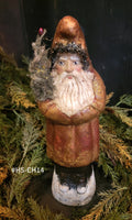 #HS-CH14 Handmade Chalkware Belsnickel by Holly Schmidt