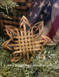 #SVCSS-N  Small Basket Weave Star-Natural