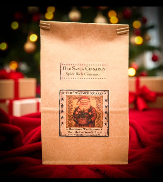 #SCNNBAG  "Old Santa Cinnamon" Bag of 12 Soy Wax Tarts