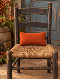 #P407 Handmade Woven Accent Pillow 10x7 Inch