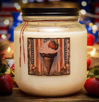 #CONEJAR64  "Patriotic Party" Soy Jar Candle - 64oz