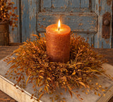 #8016 Barley Twist Sage Candle Ring 4.5In