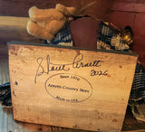 #A261 2026 Signed ARNETT'S Santa With Teddy & Candlestick