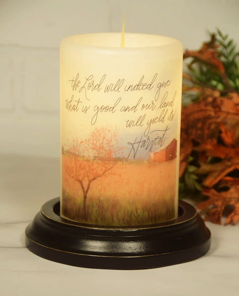 #6VP-GHL/AV "Good Harvest Lord" - Antique Vanilla 6In Wax Candle Sleeve