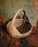 #S3-TPE Primitive Distressed "Taupe" Egg Basket MADE IN THE USA!