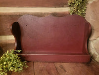 #ROBBX Colonial Wall Box - Distressed Red Over Black MADE IN THE USA!