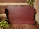 #ROBBX Colonial Wall Box - Distressed Red Over Black MADE IN THE USA!