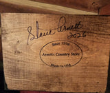 #A263 2026 Signed ARNETT'S Santa With Lantern & Clay Jug